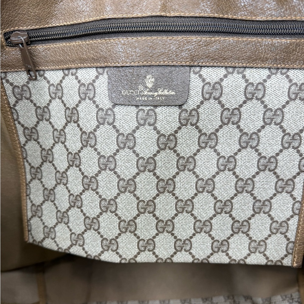 Gucci authentic XL tote bag weekender travel bag brown monogram coated canvas - Picture 16 of 16